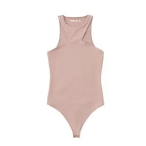 A&F Seamless Fabric High-Neck Bodysuit BROWN - MEDIUM